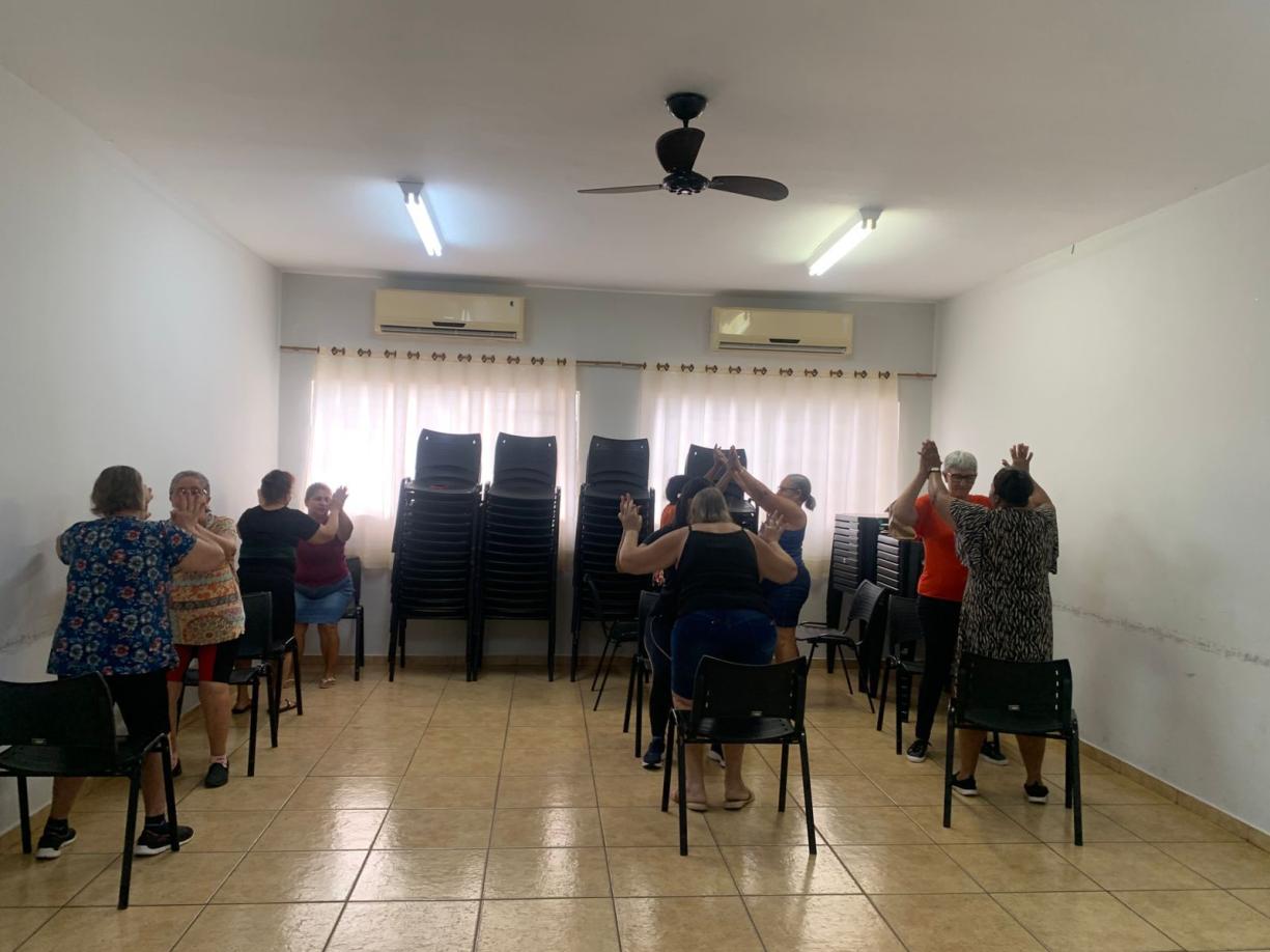 Oficina de Alongamento nas dependências do CRAS