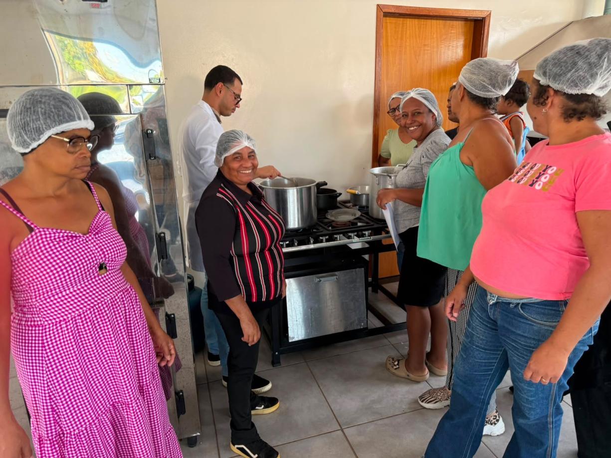 Oficina gastronômica no CRAS