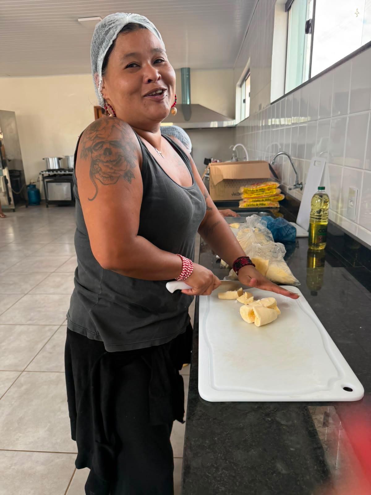 Oficina gastronômica no CRAS