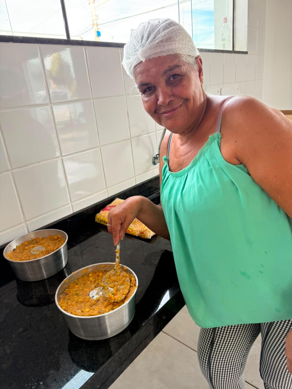 Oficina gastronômica no CRAS