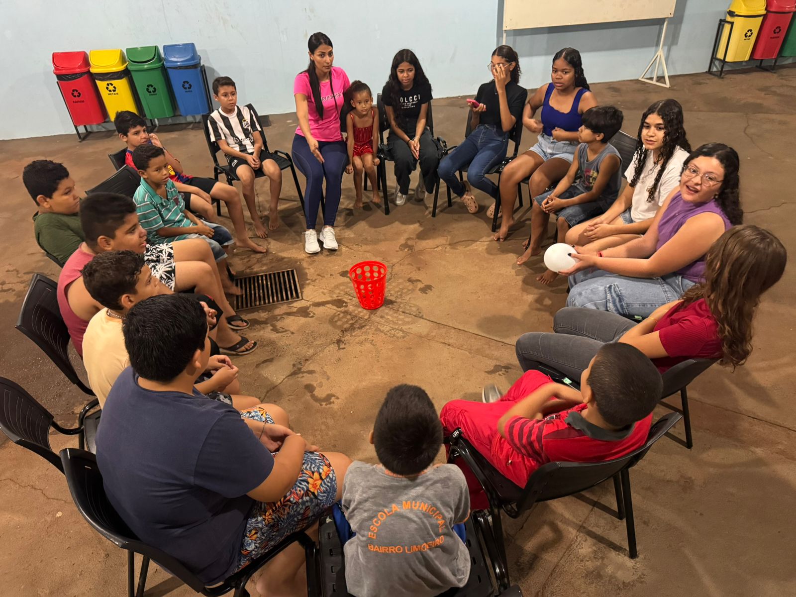 Crianças e adolescentes que fazem parte do Serviço de Convivência