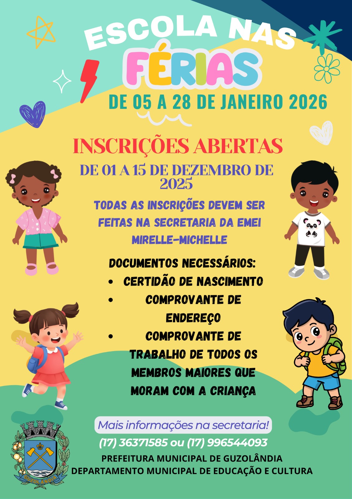 arte Programa Escola nas Férias