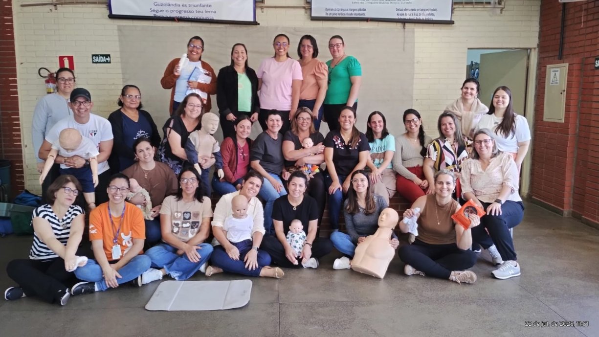 Profissionais da Educação participam de Curso de Primeiros Socorros em Guzolândia